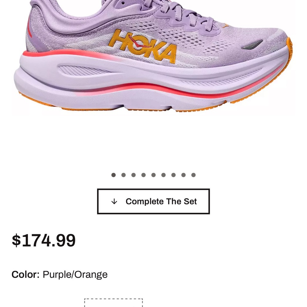 Hoka Women's Lavender and Tangerine Athletic Shoes